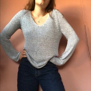 5/$30 baby blue knit vneck sweater